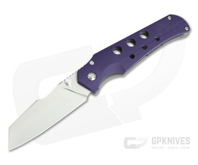 Jason Guthrie Custom Scout Purple G10 Titanium Frame Lock Satin M390 Wharncliffe - CU-3923