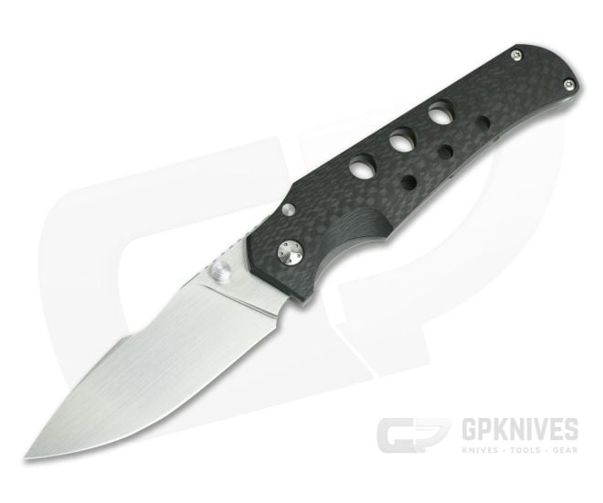 Jason Guthrie Custom Scout Carbon Fiber Titanium Frame Lock M390 Harpoon Drop Point - CU-3925
