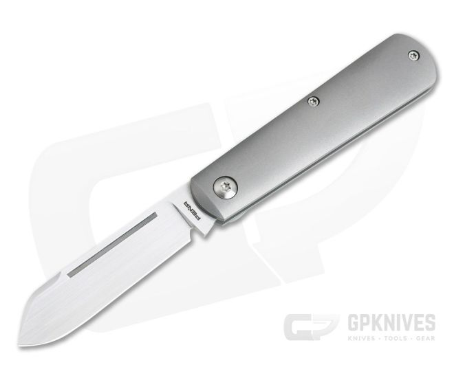 Enrique Peña Custom Barlow Spear Point Blasted Titanium - CU-3954