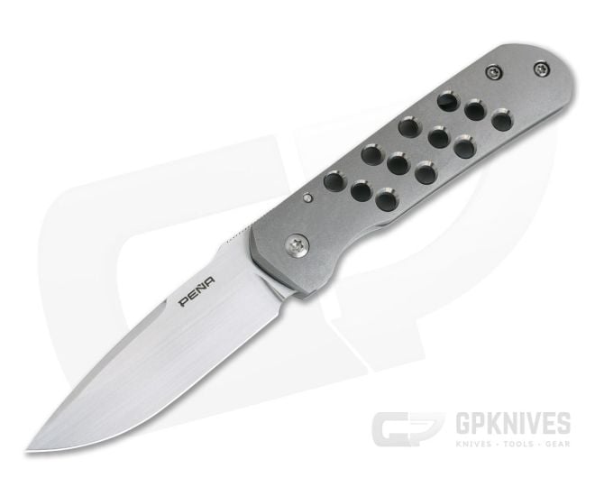 Enrique Peña Custom Mula Titanium Frame Lock Front Flipper - CU-3958