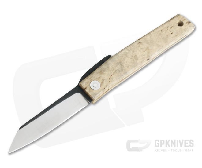 Hiroaki Ohta Knives OFF FK7 Birch Wood Friction Folder 3987 - CU-3987