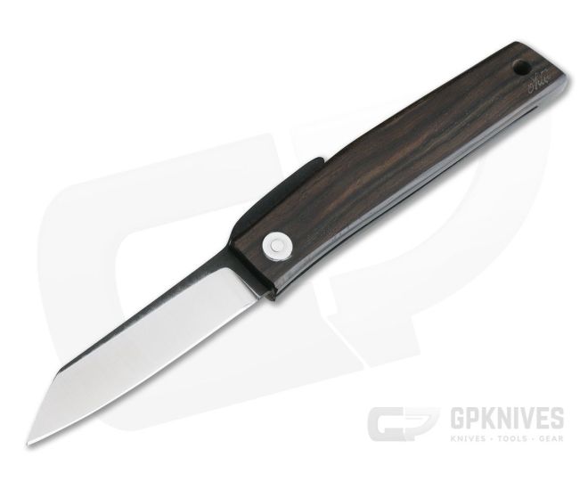 Hiroaki Ohta Knives OFF FK7 Ebony Wood Friction Folder 3989 - CU-3989