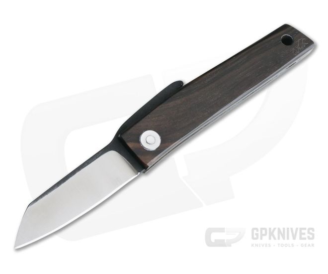 Hiroaki Ohta Knives OFF FK5 Ebony Wood Friction Folder 3995 - CU-3995