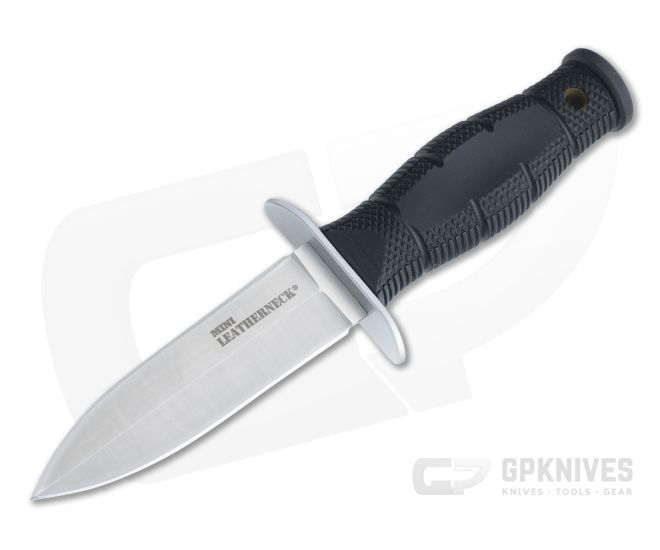 Cold Steel Mini Leatherneck Double Edge Spear Point Satin Stainless Steel Fixed Blade 39LSAC - CS-39LSAC
