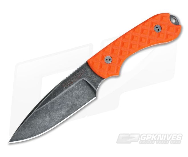 Bradford Knives Guardian3 Orange G10 False Edge Nimbus M390 - BK-3FE-005N