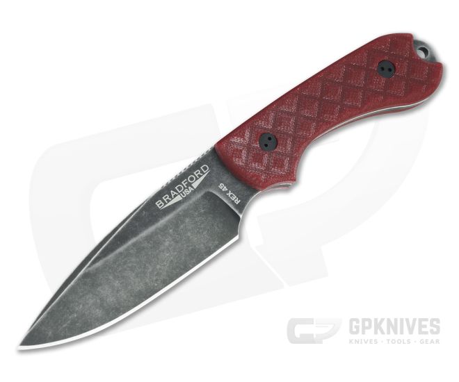 Bradford Guardian3 False Edge GPK Exclusive Nimbus Rex 45 Red G10 Fixed Blade - BK-3FE-012N-REX45