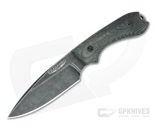 Bradford Guardian3 False Edge Nimbus HH Magnacut 3D Black Micarta - BK-3FE-101N-MCHH