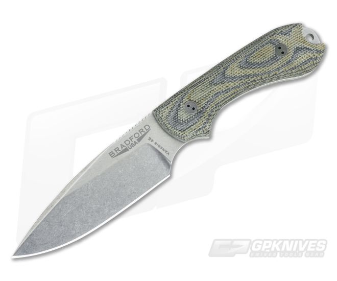 Bradford Guardian3 Stonewash Vanadis 4 Extra 3D Camo Micarta False Edge - BK-3FE-109-V4E