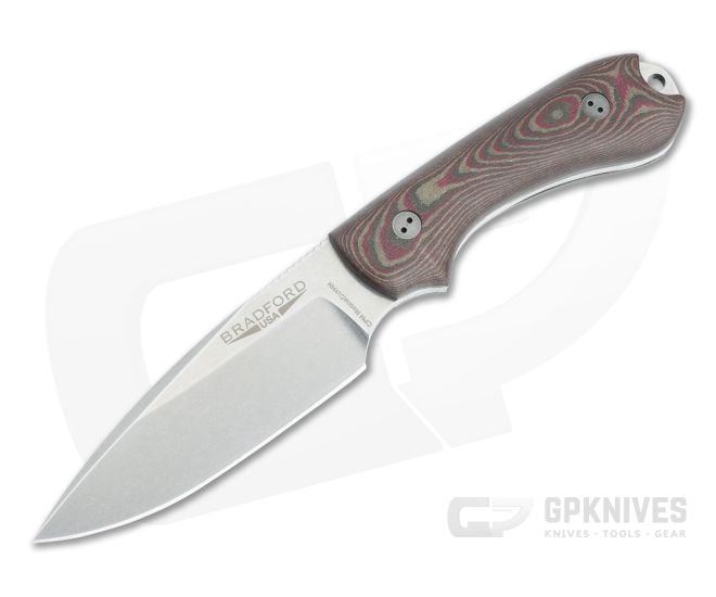 Bradford Guardian3 False Edge HH Magnacut 3D Chocolate/Red Richlite - BK-3FE-118-MCHH