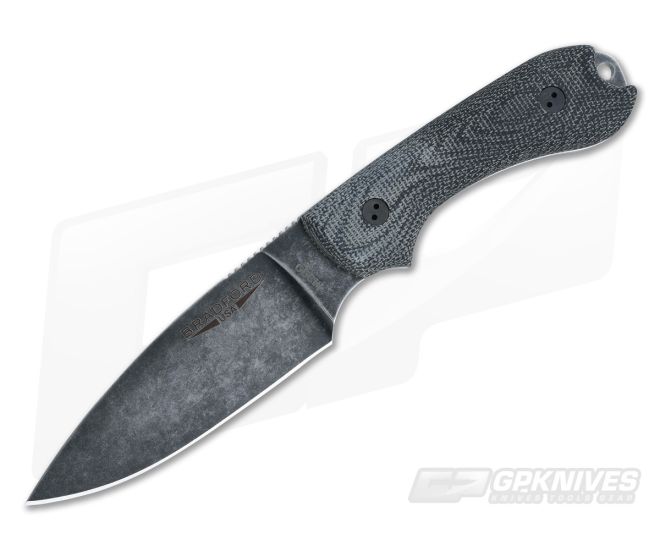 Bradford Knives Guardian3 3D Black Micarta Flat Ground Nimbus M390 - BK-3FH-101N