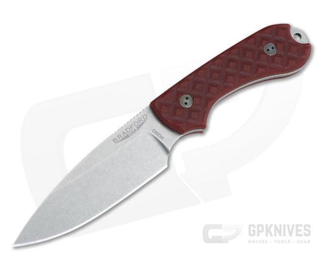 Bradford Guardian3 Sabre Stonewashed M390 Red G10 - BK-3S-012