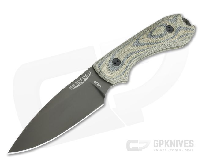 Bradford Guardian3 Sabre Ground DLC M390 3D Camo Micarta Fixed Blade - BK-3S-109B-M390