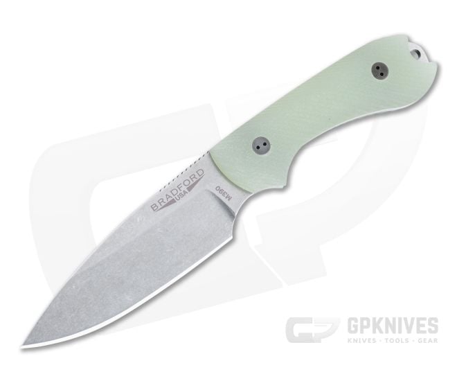 Bradford Guardian3 Sabre Ground Stonewashed M390 LTD 3D Ghost G10 Fixed Blade - BK-3S-117-M390
