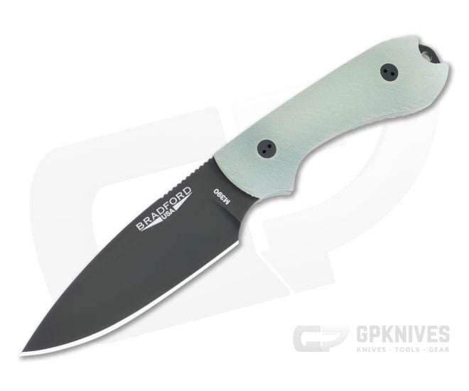 Bradford Guardian3 Sabre Ground Black DLC M390 LTD 3D Ghost G10 Fixed Blade - BK-3S-117B-M390