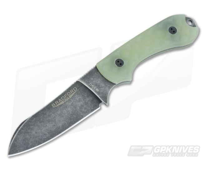 Bradford Knives Guardian3 Sheepsfoot Ghost G10 Nimbus M390 - BK-3SF-007N