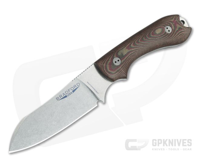 Bradford Guardian3 Sheepsfoot HH Magnacut 3D Chocolate/Red Richlite - BK-3SF-118-MCHH