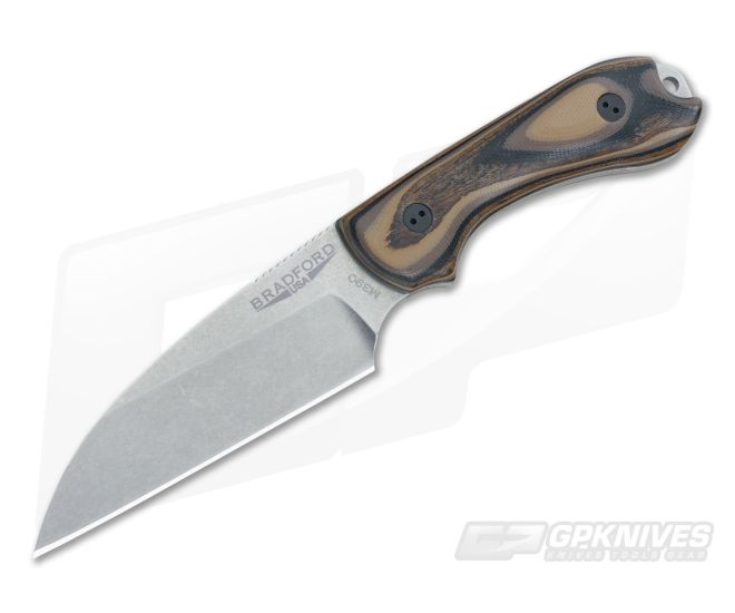 Bradford Knives Guardian3 Wharncliffe 3D G-Wood Stonewash M390 - BK-3W-015