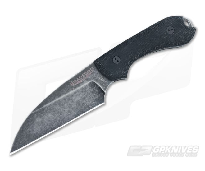 Bradford Knives Guardian3 Wharncliffe 3D Black Micarta Nimbus M390 - BK-3W-101N