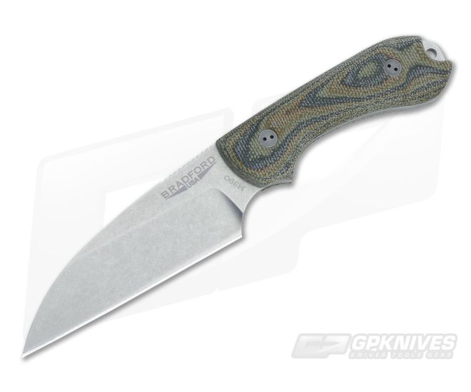 Bradford Knives Guardian3 Wharncliffe 3D Camo Micarta Stonewash M390 - BK-3W-109