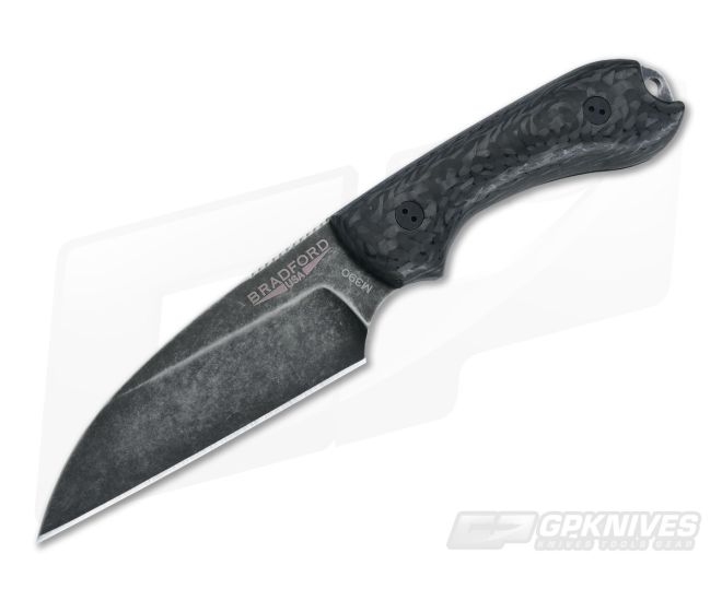 Bradford Knives Guardian3 Wharncliffe 3D Carbon Fiber Nimbus M390 - BK-3W-114N