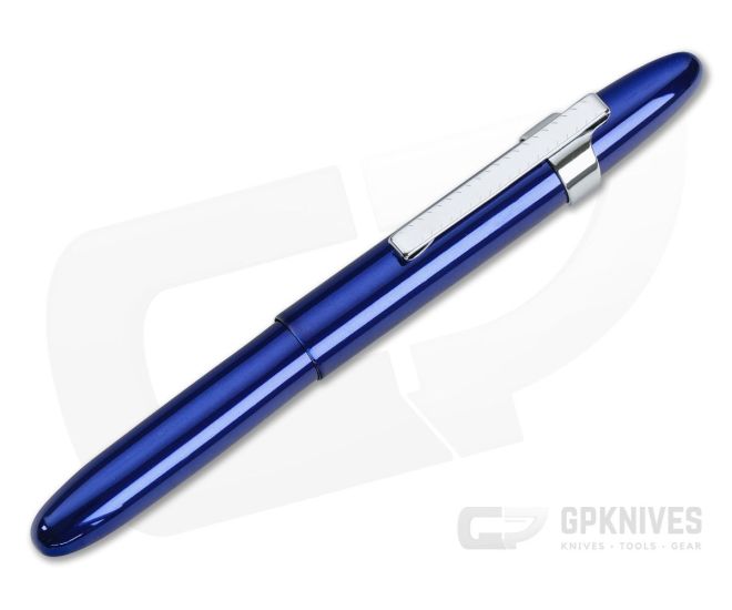 Fisher Space Pen Blueberry Translucent Bullet Space Pen with Clip 400BBCL - FSP-400BBCL