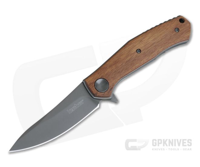 Kershaw Concierge Wood Handle KVT Liner Lock Flipper Sinkevich Design 4020WOOD - KS-4020WOOD