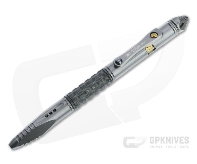 Microtech Knives Kyroh Shot Peened Titanium Tritium Insert Bolt Action Ink Pen 403-TI-SPTRI - MT-403-TI-SPTRI