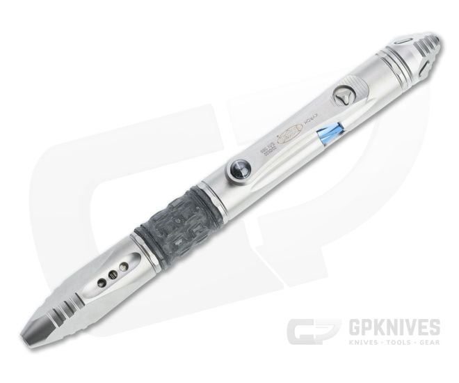 Microtech Knives Kyroh Mini Bead Blast Titanium Tritium Insert Bolt Action Ink Pen 403M-TI-BBTRI - MT-403M-TI-BBTRI