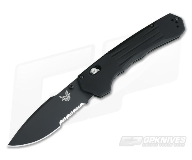 Benchmade 407 Vallation AXIS Assist Black Serrated S30V - BM-407SBK