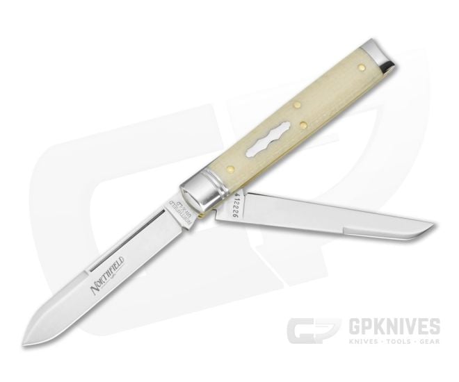 Northfield #41 Town Physician Bone Burlap Micarta - GEC-412226-BBM