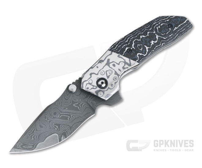 Chad Nell Hardline 3 Recurve Nichols Armor Core Fat Carbon Handle Timascus Bolsters - CU-4125