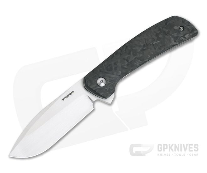 Enrique Pena Custom Toro Bullnose Flipper Marbled Carbon Fiber - CU-4131
