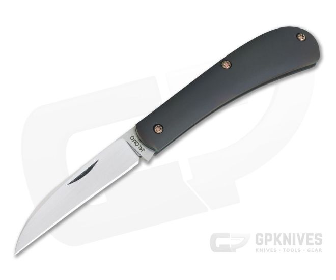 Pepe Jalomo Custom Wharncliffe Trapper Zirconium CPM154 Slip Joint - CU-4143