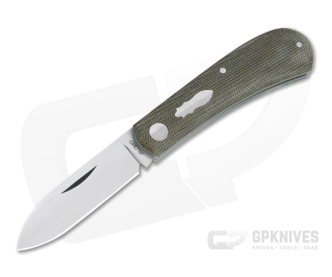 Pepe Jalomo Custom Zulu Green Canvas Micarta CPM154 Spear Point Slip Joint - CU-4144