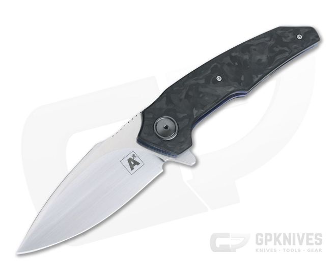 A2 Knives A6 Midi Flipper M390 Marbled Carbon Fiber - CU-4153
