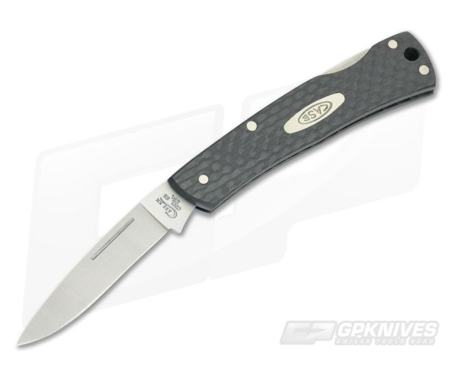 Case Executive Lockback Smooth Black Carbon Fiber - CA-42942
