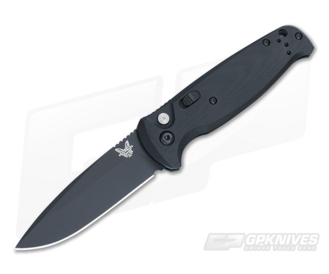 Benchmade 4300BK CLA Auto Black G10 Black Plain Edge - BM-4300BK