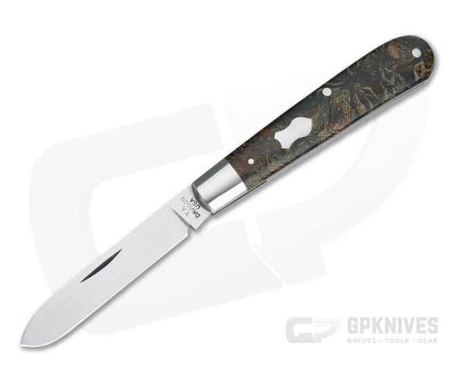 T.A. Davison Custom Vintage Rag Micarta Satin CPM154 Spear Point Slip Joint 4310 - CU-4310
