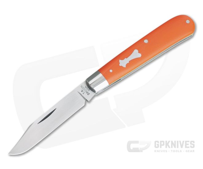 T.A. Davison Custom Orange Over Green G10 Satin CPM154 Clip Point Slip Joint 4315 - CU-4315