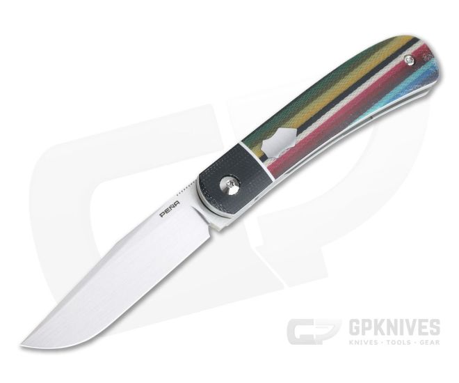 Enrique Pena Custom Trapper Top Flipper Bolstered Crosscut Mexican Blanket G-Carta - CU-4329