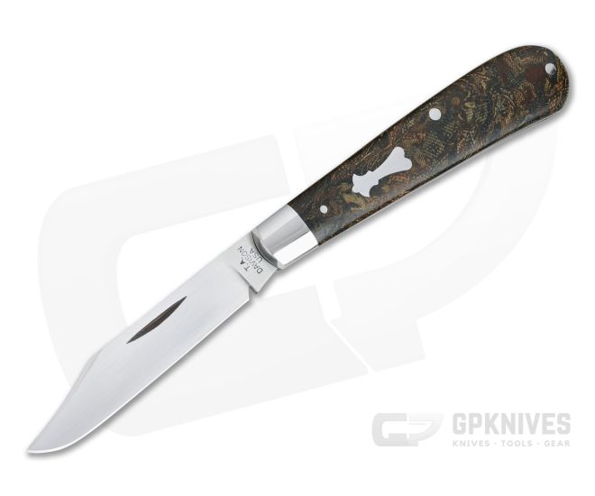 T.A. Davison Custom Vintage Rag Micarta Satin CTS-XHP Clip Point Slip Joint 4365 - CU-4365