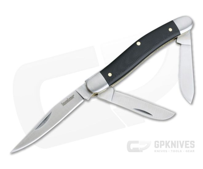 Kershaw Brandywine Medium Stockman Satin Stainless Steel Polished G10 Slip Joint Folder 4382 - KS-4382
