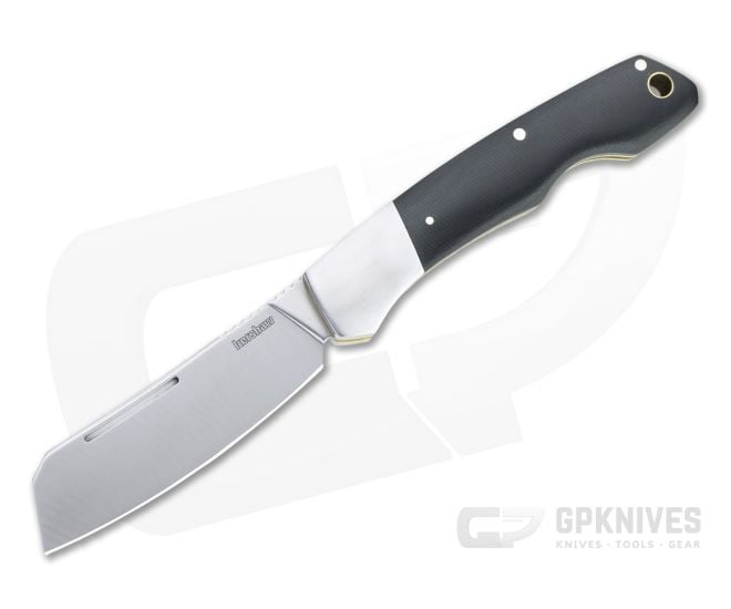 Kershaw Parley Cleaver Satin Stainless Steel Black Micarta Slip Joint Folder 4384 - KS-4384