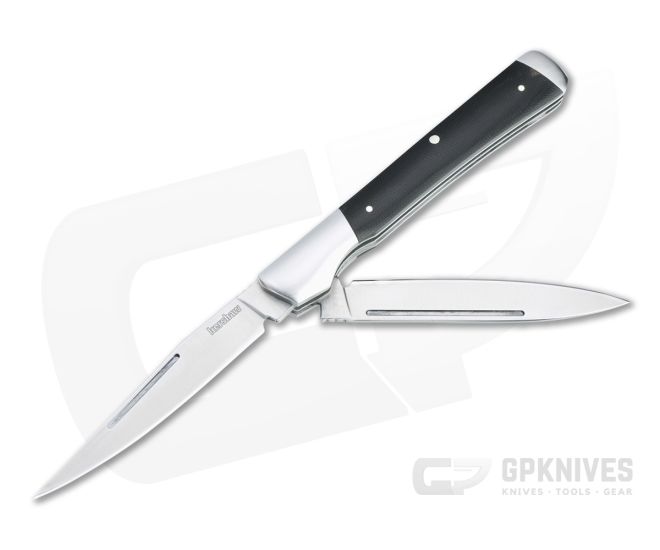Kershaw Allegory Trapper Satin Stainless Steel Black Micarta Slip Joint Folder 4385 - KS-4385