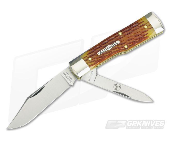 Tidioute Cutlery #44 PPP Buffalo Jack Goldenrod Jig Bone - GEC-441218-GJB