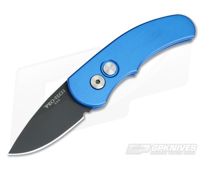 Protech Runt J4 Blue CA Legal Automatic DLC 154CM 4416 - PT-4416