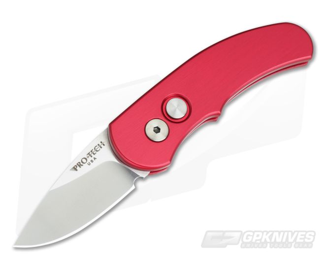 Protech Runt J4 Red CA Legal Automatic Satin 154CM 4421 - PT-4421