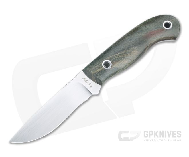 Mike Irie Model 110 Drop Point CPM-154 Stabilized Dyed Maple Fixed Blade 4424 - CU-4424
