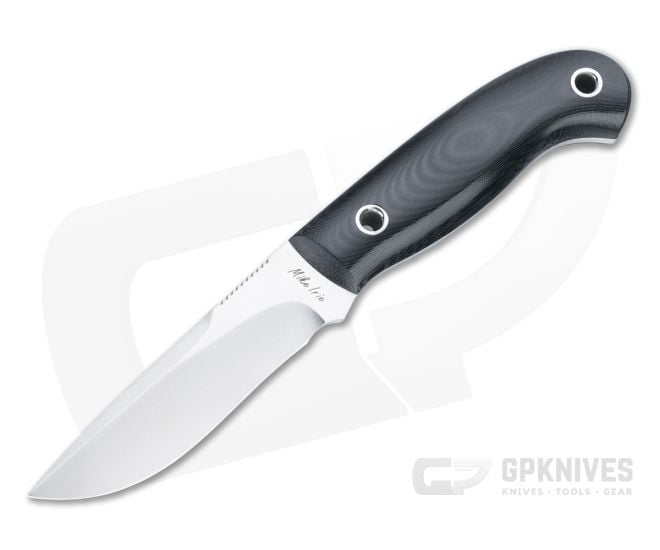 Mike Irie Model 110 Spear Point CPM-154 Black Linen Micarta Fixed Blade 4430 - CU-4430