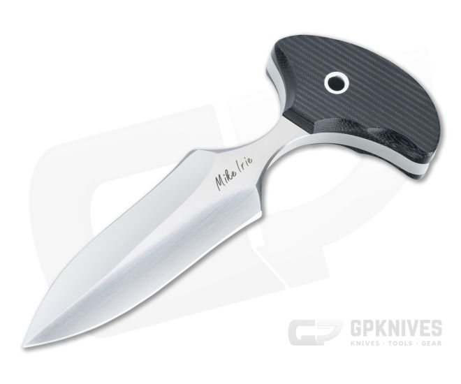 Mike Irie Version 2 Push Dagger CPM-154 Black Linen Micarta Fixed Blade 4443 - CU-4443